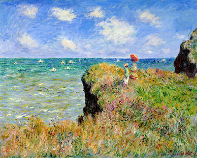 Promenade sur la falaise, Pourville Claude Monet